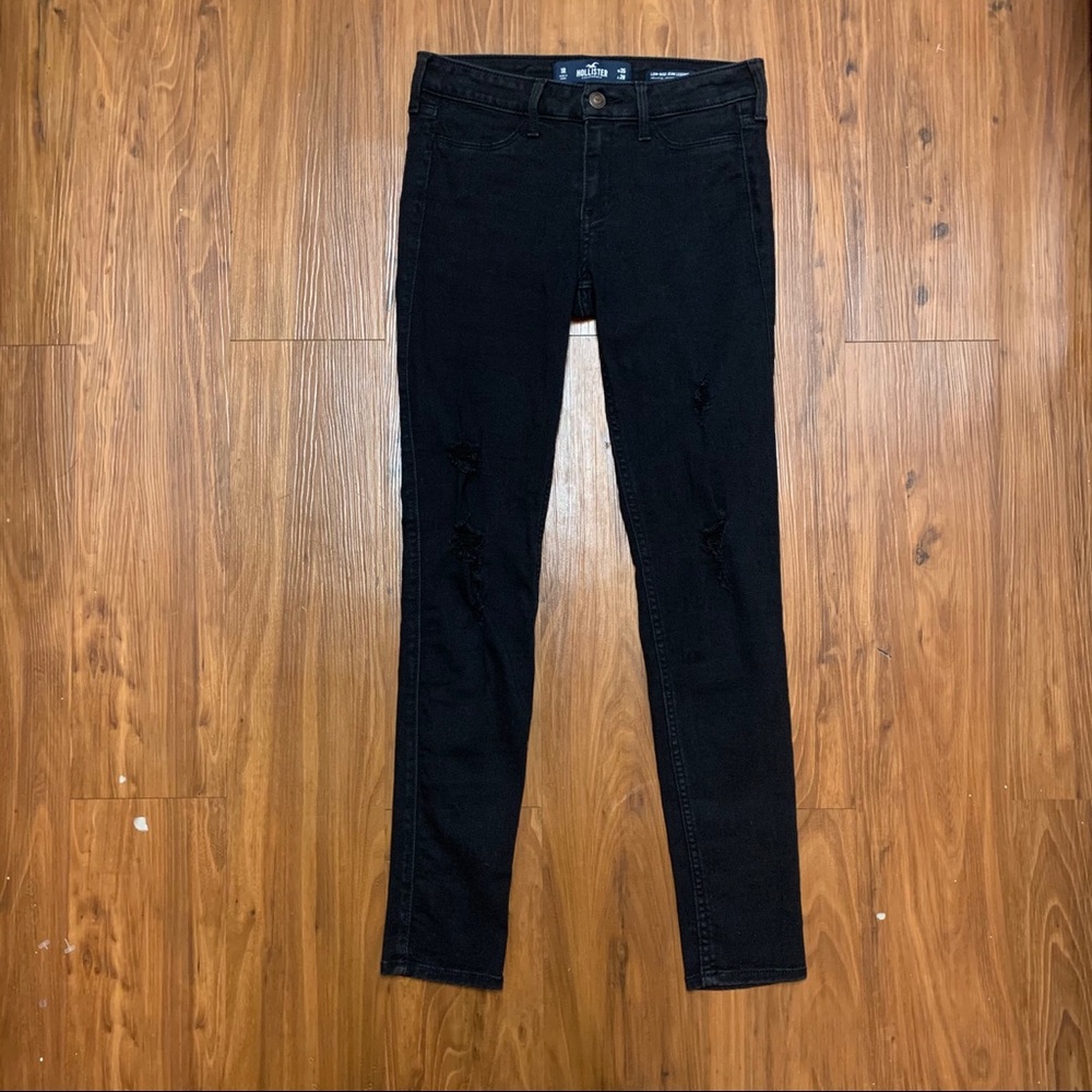 Black Distressed Hollister Skinny Jeans